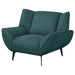 Acton - Upholstered Flared Arm Accent Chair - Teal Blue - JaxCo Furniture