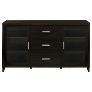 Lewes - 2 Door Engineered Wood TV Stand - Cappuccino - JaxCo Furniture