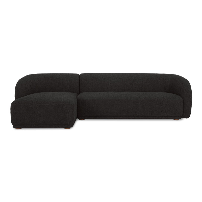 Faye - Left Sectional - Black - JaxCo Furniture