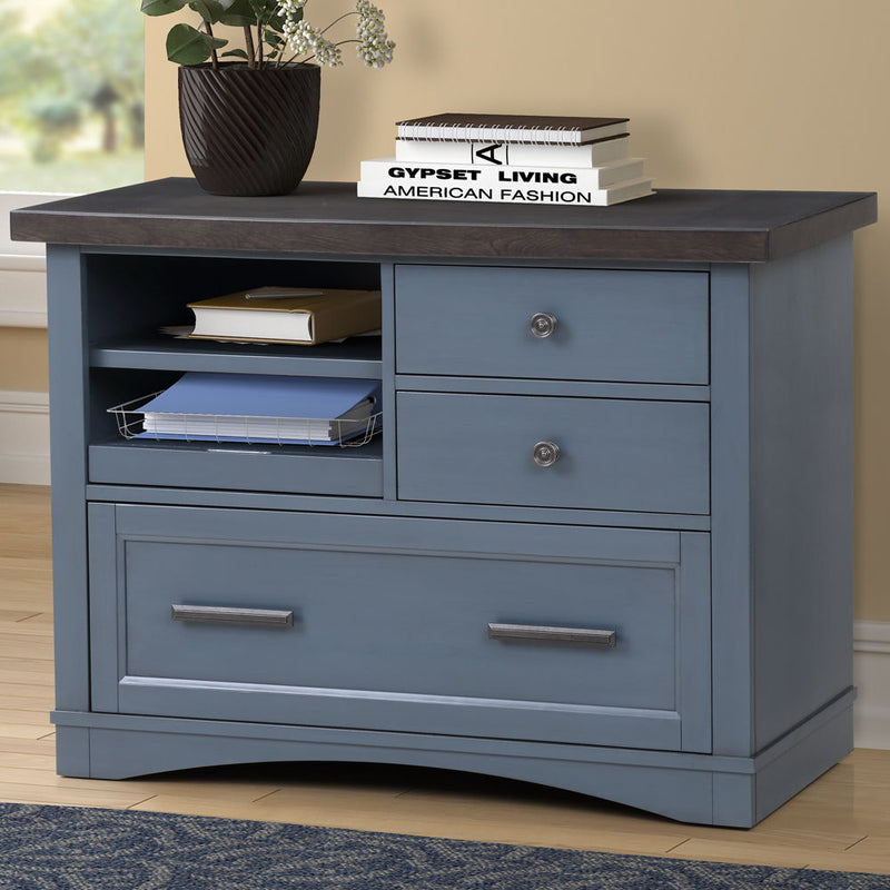 Americana Modern - Functional File with Power Center - JaxCo Furniture