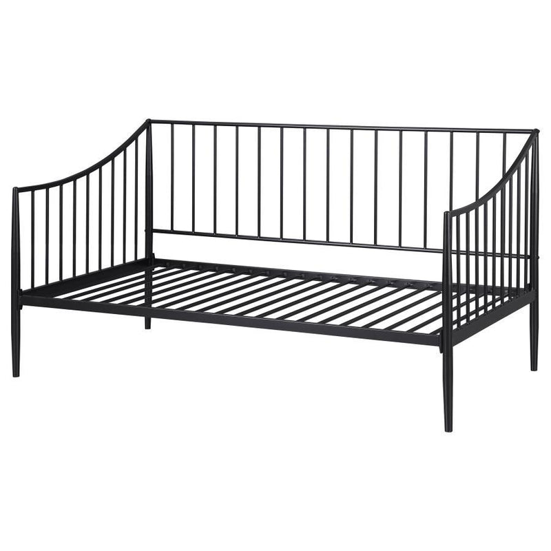 Newbury - Metal Twin Daybed Bed Frame - Matte Black - JaxCo Furniture