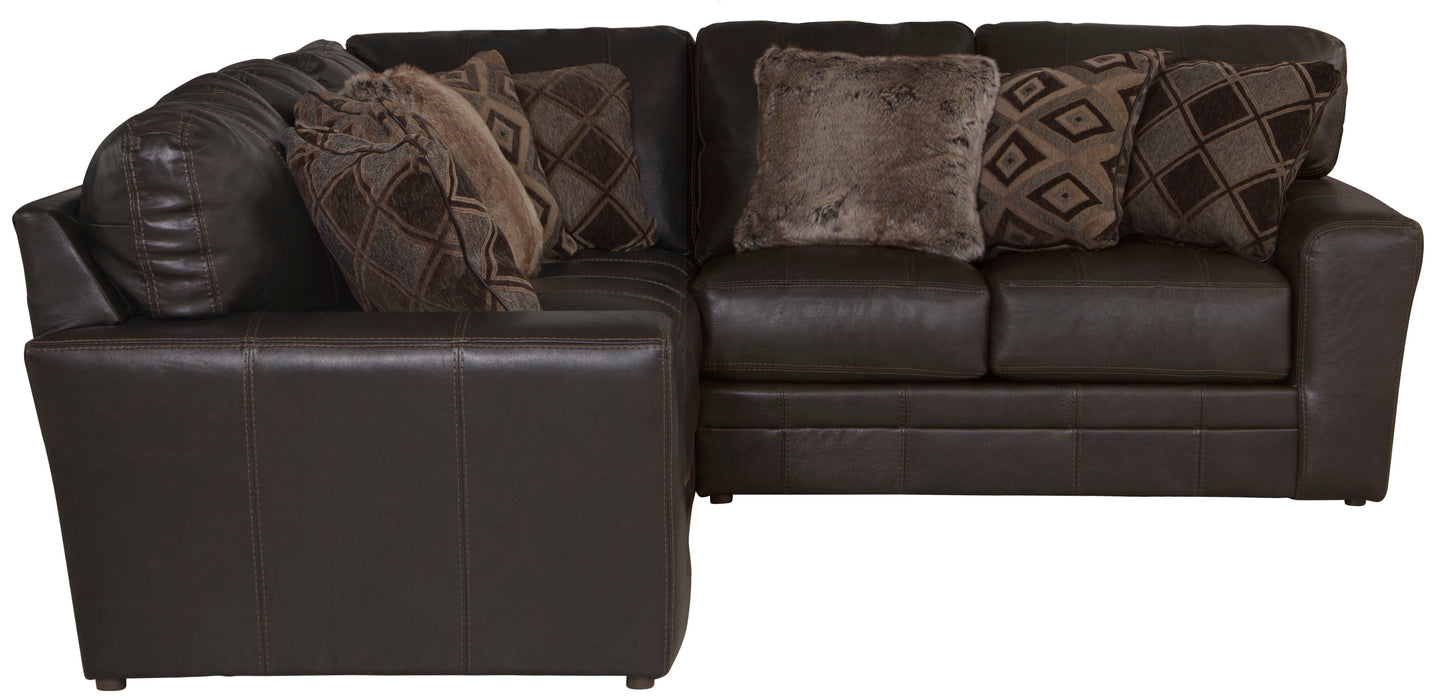 Denali - Italian Leather Match Sectional - JaxCo Furniture