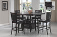 Jaden - 5-Piece Square Counter Height Dining Set - Espresso - JaxCo Furniture