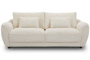 Utopia - 2 Seat Sofa With Lumbar Pillow - Mega Ivory - JaxCo Furniture