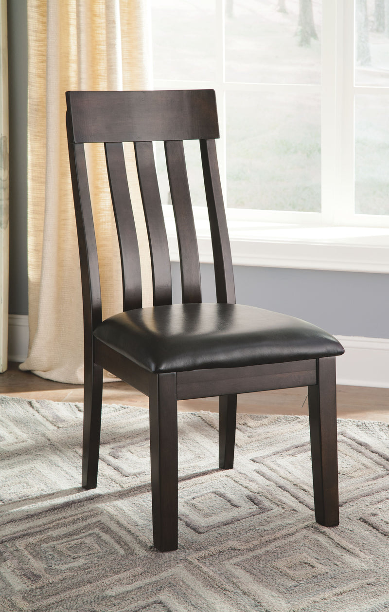 Haddigan - Dark Brown - Dining UPH Side Chair (Set of 2) - JaxCo Furniture
