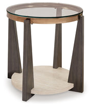 Frazwa - Multi - Round End Table - JaxCo Furniture