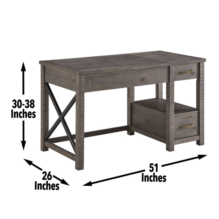 Dexter - Desk - Dark Gray - JaxCo Furniture