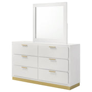 Caraway - 6-Drawer Bedroom Dresser With Mirror - JaxCo Furniture