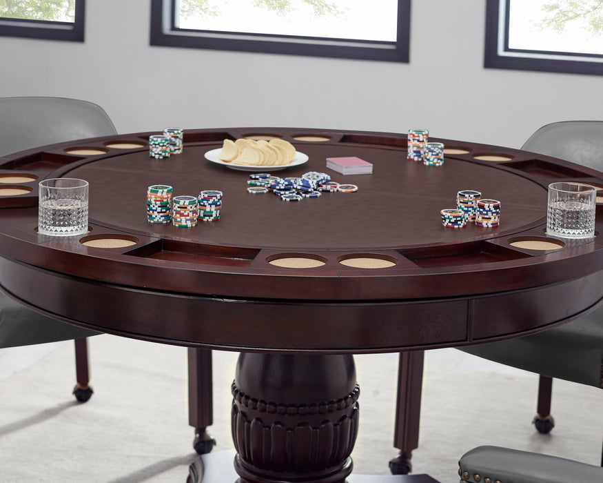 Tournament - Dining and Game Table - Dark Brown - JaxCo Furniture