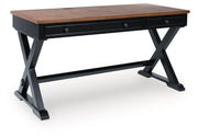 Wildenauer - Brown / Black - Home Office Desk - JaxCo Furniture