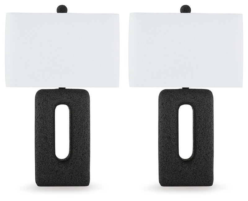 Wimmings - Black - Poly Table Lamp (Set of 2) - JaxCo Furniture