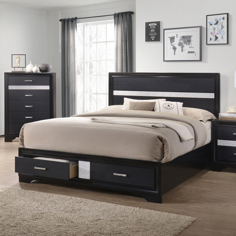 Miranda - Storage Wood Panel Bed - JaxCo Furniture