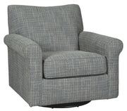 Renley - Ash - Swivel Glider Accent Chair - JaxCo Furniture