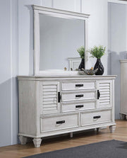 Franco - 5-Drawer Dresser With Mirror - JaxCo Furniture