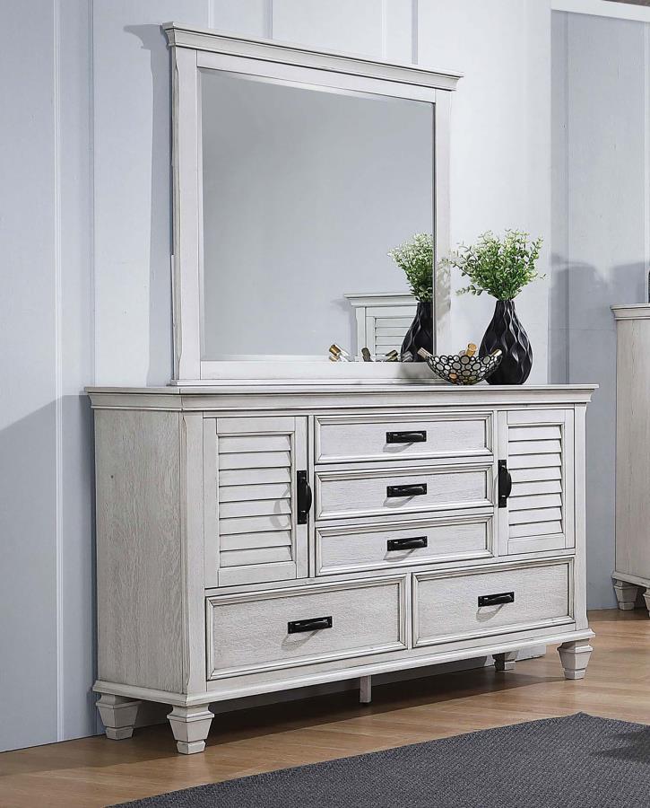 Franco - 5-Drawer Dresser With Mirror - JaxCo Furniture