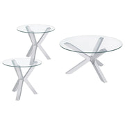 Kenzie - Round Coffee Table Set - JaxCo Furniture