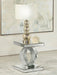 Breena - Rectangular Mirrored Acrylic End Table - Silver - JaxCo Furniture