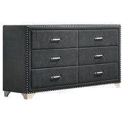 Melody - 6-Drawer Upholstered Dresser - JaxCo Furniture