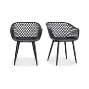 Piazza - Outdoor Chair (Set of 2) - Black - JaxCo Furniture