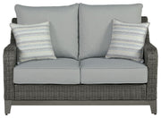 Elite Park - Gray - Loveseat w/Cushion - JaxCo Furniture