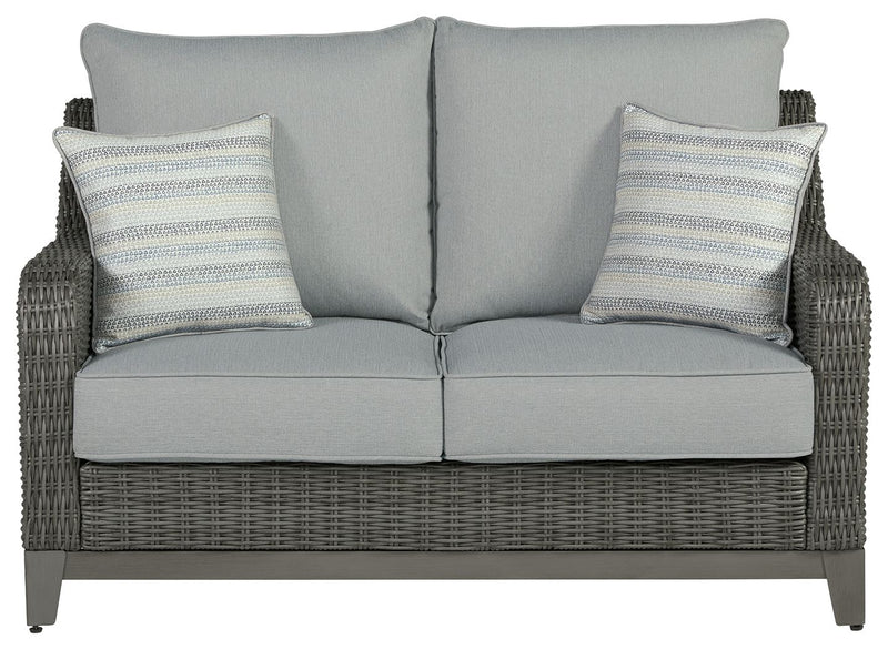Elite Park - Gray - Loveseat w/Cushion - JaxCo Furniture