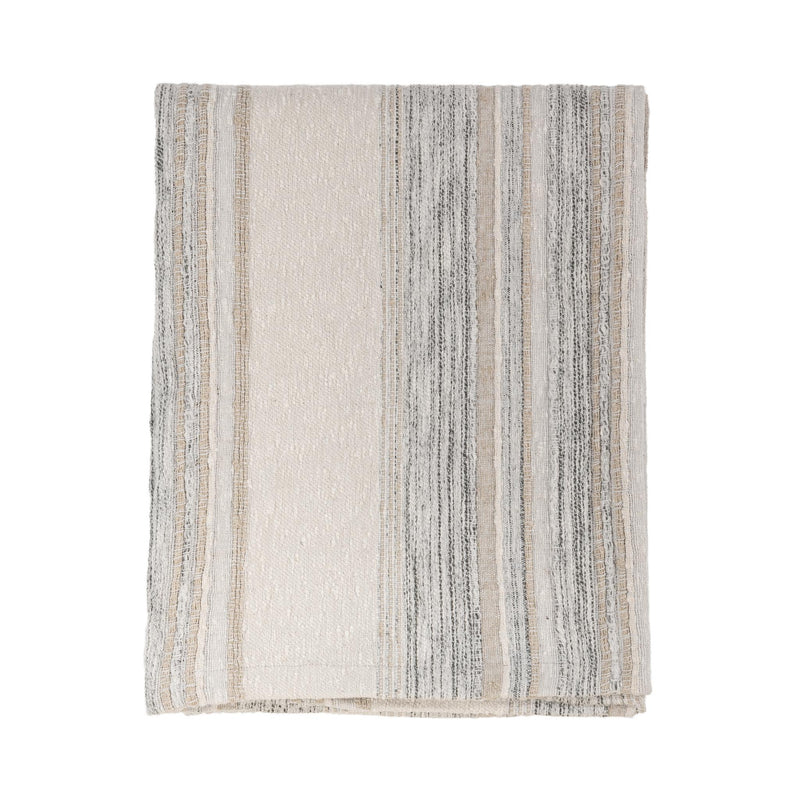 Throws - 50" x 70" TC Rockport Throw - Ivory Multi - JaxCo Furniture