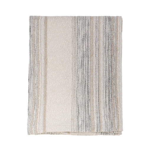 Throws - 50" x 70" TC Rockport Throw - Ivory Multi - JaxCo Furniture