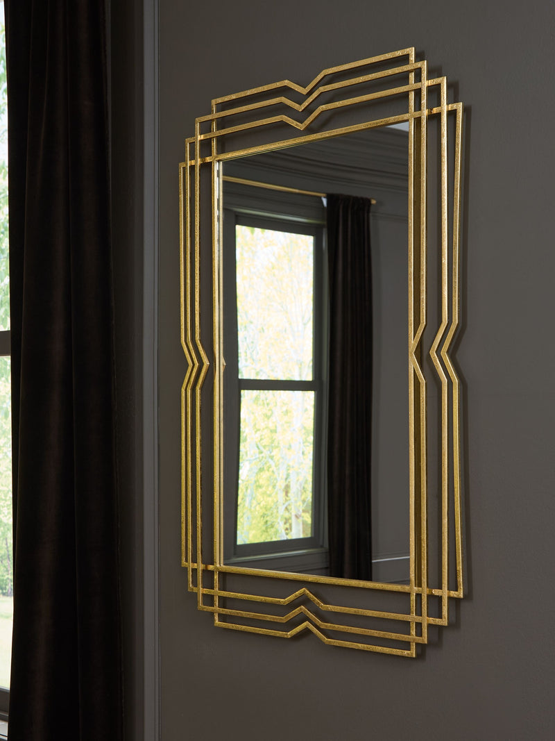 Claybrook - Gold Finish - Accent Mirror - JaxCo Furniture