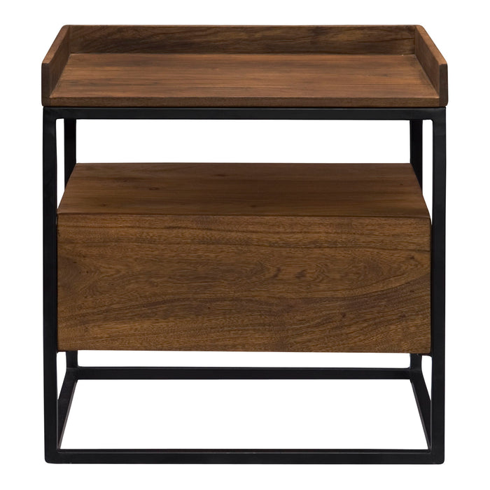 Vancouver - Side Table - Brown - JaxCo Furniture