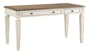 Realyn - White / Brown - Home Office Lift Top Desk - JaxCo Furniture