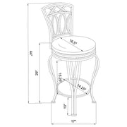 Adamsville - Upholstered Swivel Stool - JaxCo Furniture