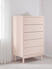 Wistenpine - Blush - Five Drawer Chest - JaxCo Furniture