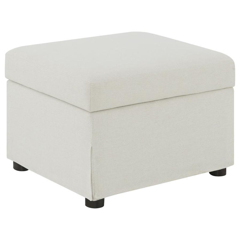 Winter - Upholstered Hydraulic Lift Top Storage Ottoman - JaxCo Furniture