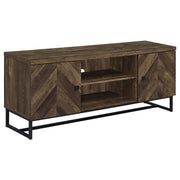 Myles - 2 Door Engineered Wood TV Stand - Rustic Oak - JaxCo Furniture