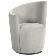 Nueva - Upholstered Swivel Chair Curved Backrest - JaxCo Furniture