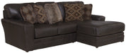 Denali - Italian Leather Match Sectional - JaxCo Furniture