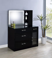 Flora - 2-Drawer Vanity Set With LED Mirror - JaxCo Furniture