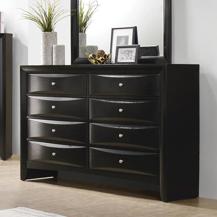 Briana - 8-Drawer Dresser - Black - JaxCo Furniture