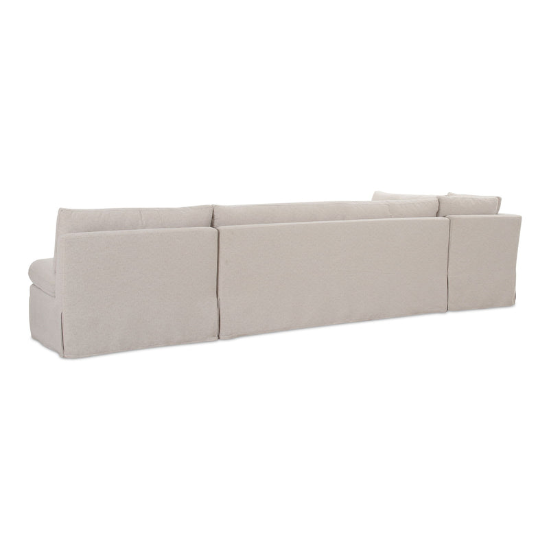 Fable - Slipcover Dining Banquette L-Shape - Beige - JaxCo Furniture