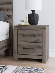Graystorm - Brown Gray - Two Drawer Night Stand - JaxCo Furniture