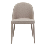 Burton - Fabric Dining Chair (Set of 2) - Light Gray - JaxCo Furniture