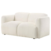 Dorset - Fabric Upholstered Round Track Arm Loveseat - JaxCo Furniture