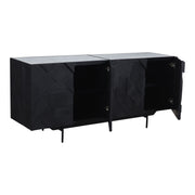 Kattan - Sideboard - Black - Wood - JaxCo Furniture
