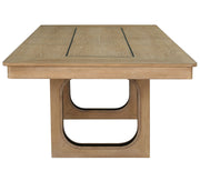 Escape - Extendable Dining Table - Glazed Natural Oak / Black Metal Trim - JaxCo Furniture