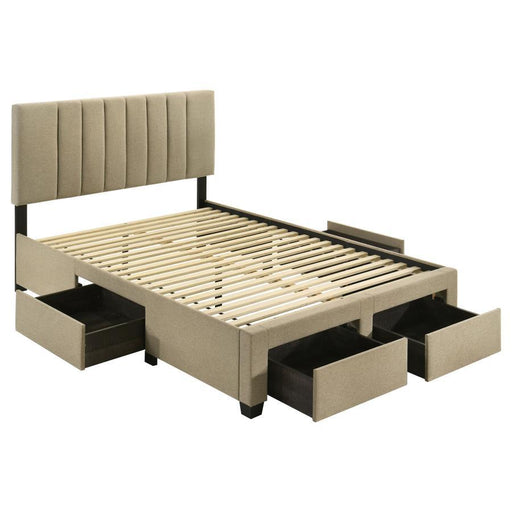Wheatland - 4-Drawer Upholstered Storage Bed - JaxCo Furniture