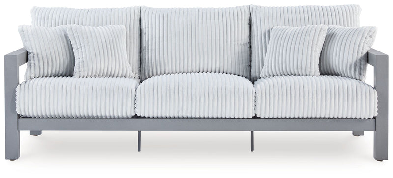 Hurley Park - Gray - Sofa With Cushion - JaxCo Furniture