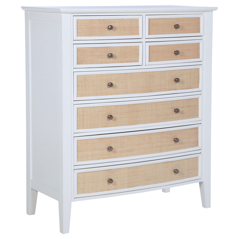 Bexhill - 8-Drawer Chest Of Drawers - White - JaxCo Furniture