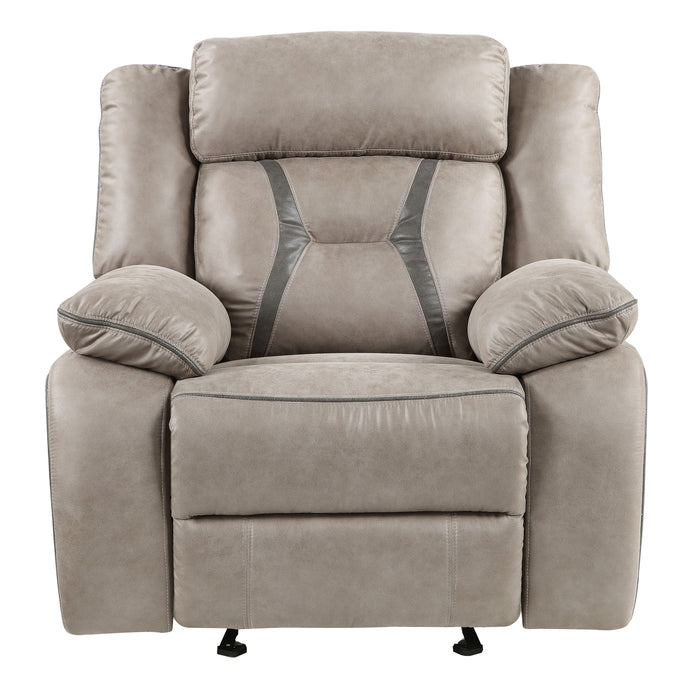 Tyson - Glider Recliner - Pearl Silver - JaxCo Furniture