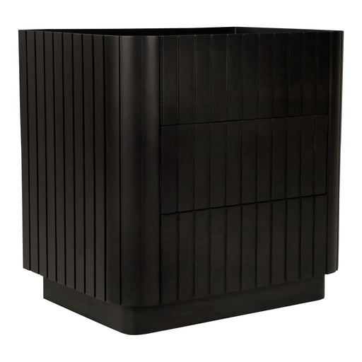 Povera - 3 Drawer Chest - Black - JaxCo Furniture