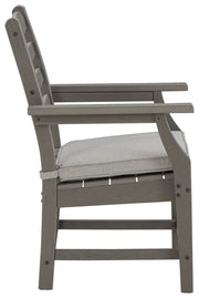 Visola - Gray - Arm Chair With Cushion (Set of 2) - JaxCo Furniture